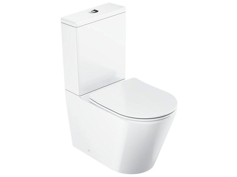 Zestaw WC wolnostojący miska Elegant Ravak Kombi RimOff z deską wolnoopadającą set biały 1 szt