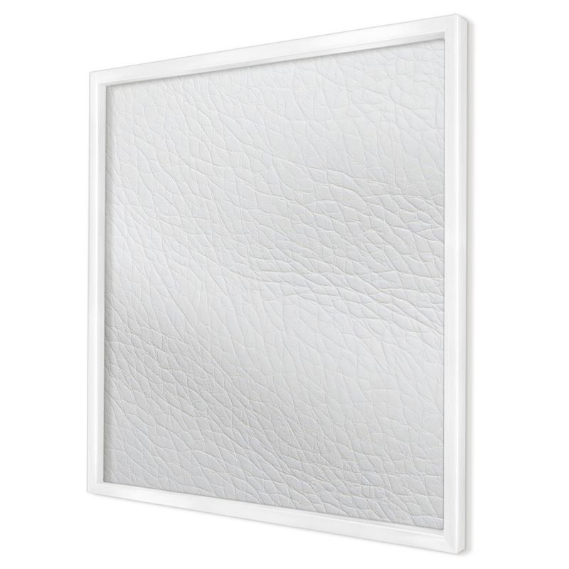 Tablica magnetyczna do salonu Wallfluent 50x50 Elegancka faktura w białej ramie 1szt