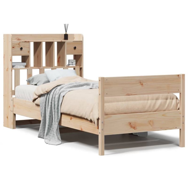 Łóżko drewniane WaszeMeble 75x190 cm brązowe WM-3323050 1 szt.