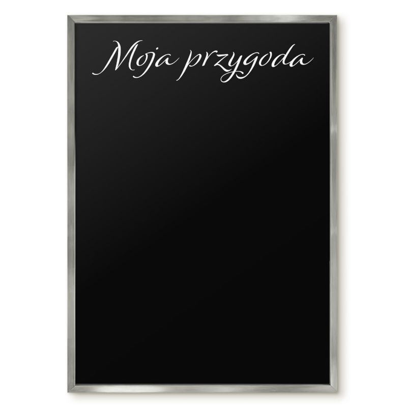 Tablica Magnetyczna Do Biura Tulup 50x70 cm Moja przygoda 9 - Srebrna rama Do salonu, sypialni 1 szt.