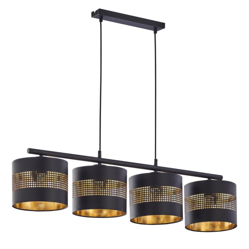 Lampa TK-Lighting Tago Black Lampa Wisząca 4 - 1 szt.