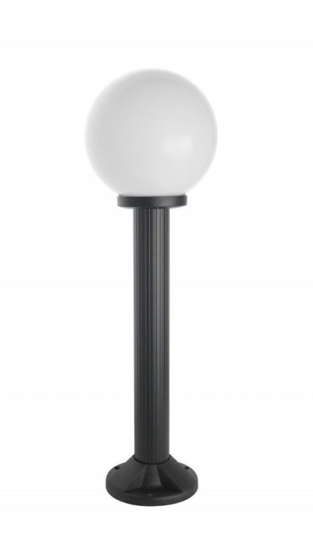 Lampa ogrodowa stojąca SU-MA Kule czarno-biała kula 1 x E27 x 60W IP43 wym: 70 x 20 x 20 cm - 1 szt.