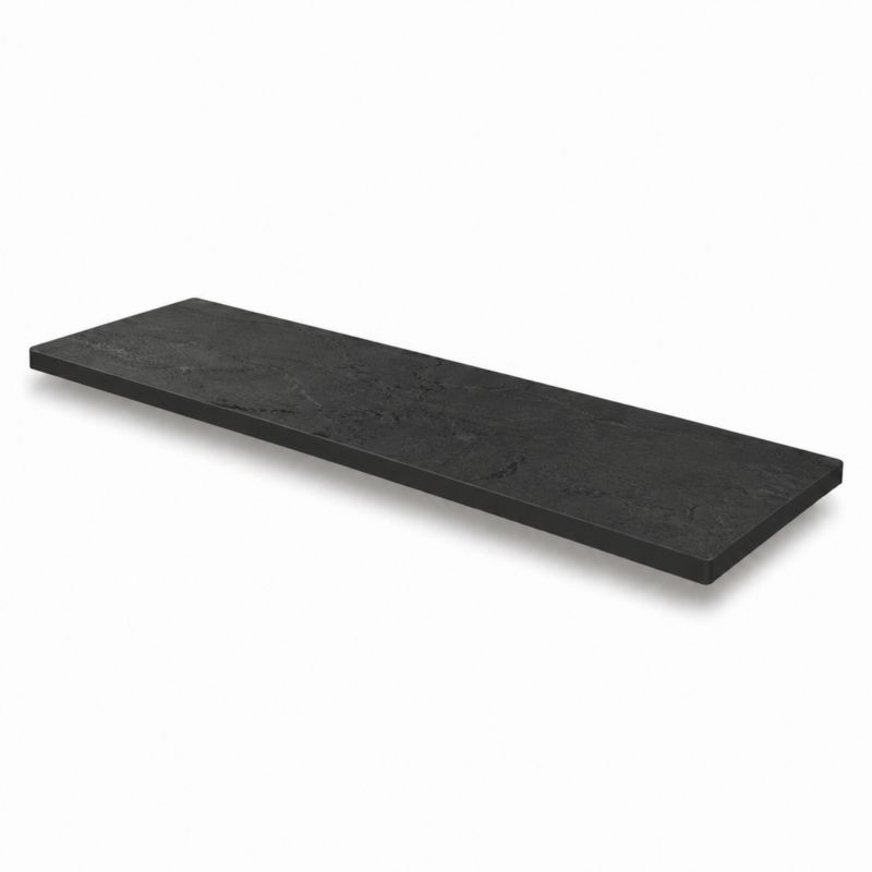 Półka łazienkowa KOLM wodoodporna HPL 12 mm Czarny 0190SL 50x15 cm 1szt.