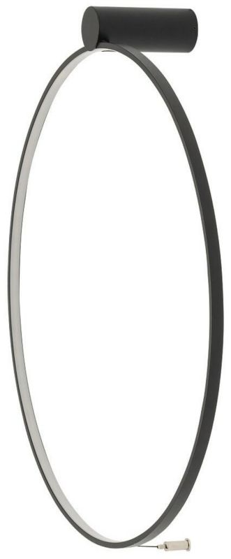 Kinkiet Nowodvorski CIRCOLO LED 21W 3000K czarny 60x65x13 cm 1 szt.