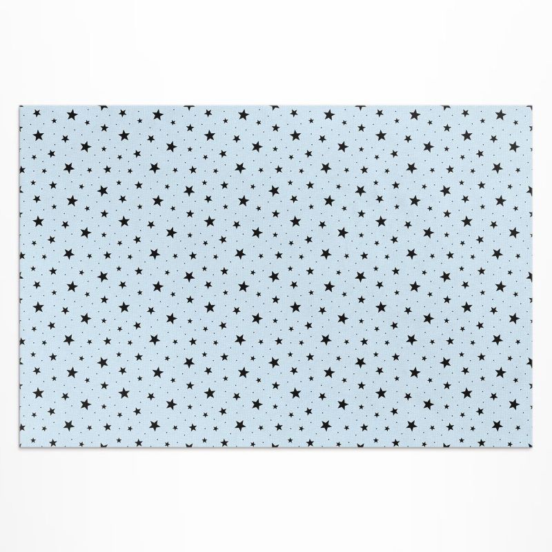 Dywan Winylowy Zewnętrzny Wallfluent 100x150 cm Czarne drobne gwiazdki kosmos 1 szt.