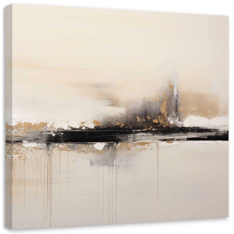 Obraz na płótnie Feeby Beżowa Abstrakcja 40x40cm 1szt