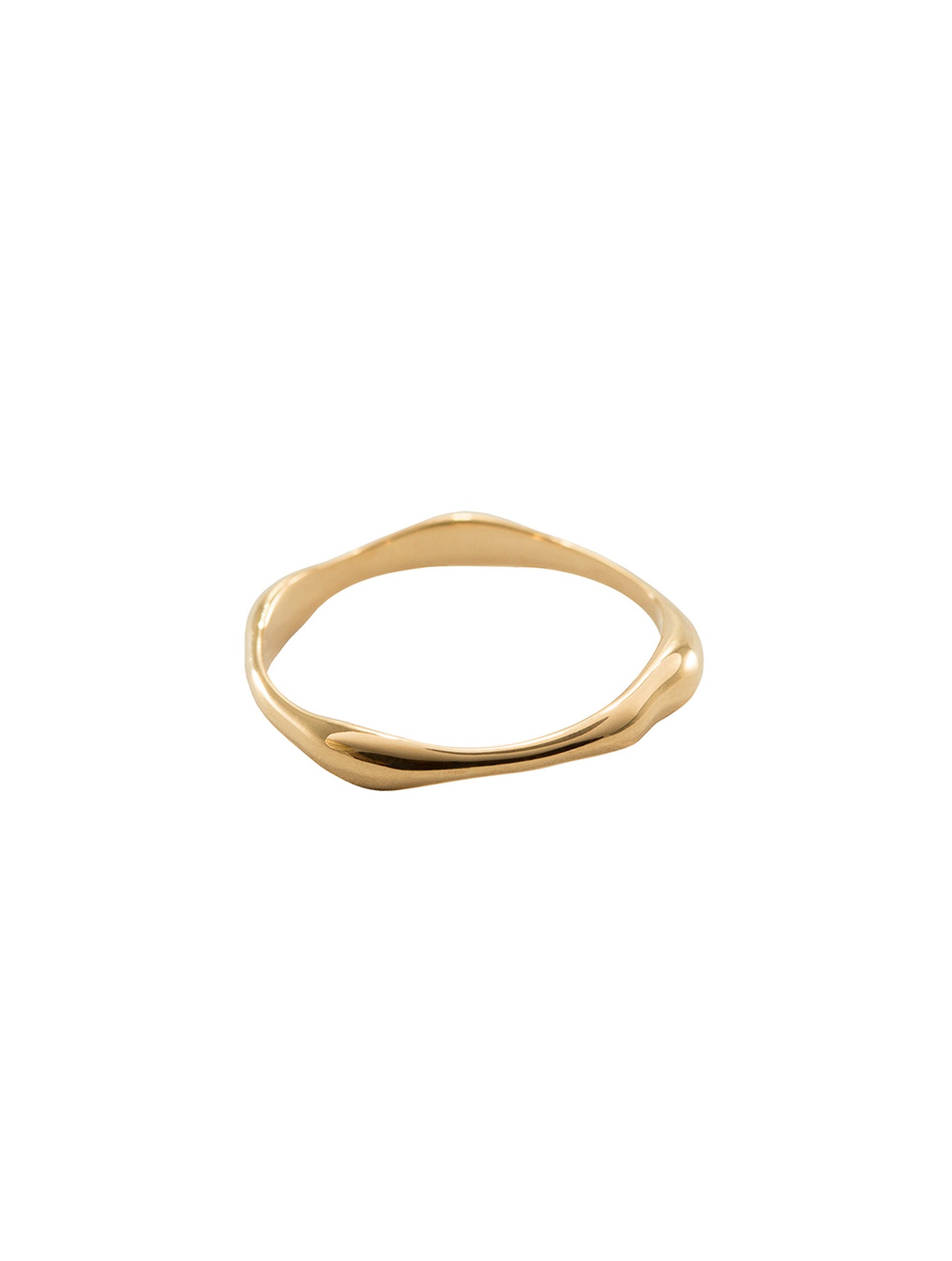 Calla Ring N°1 - cienka, nieregularna obrączka, 10