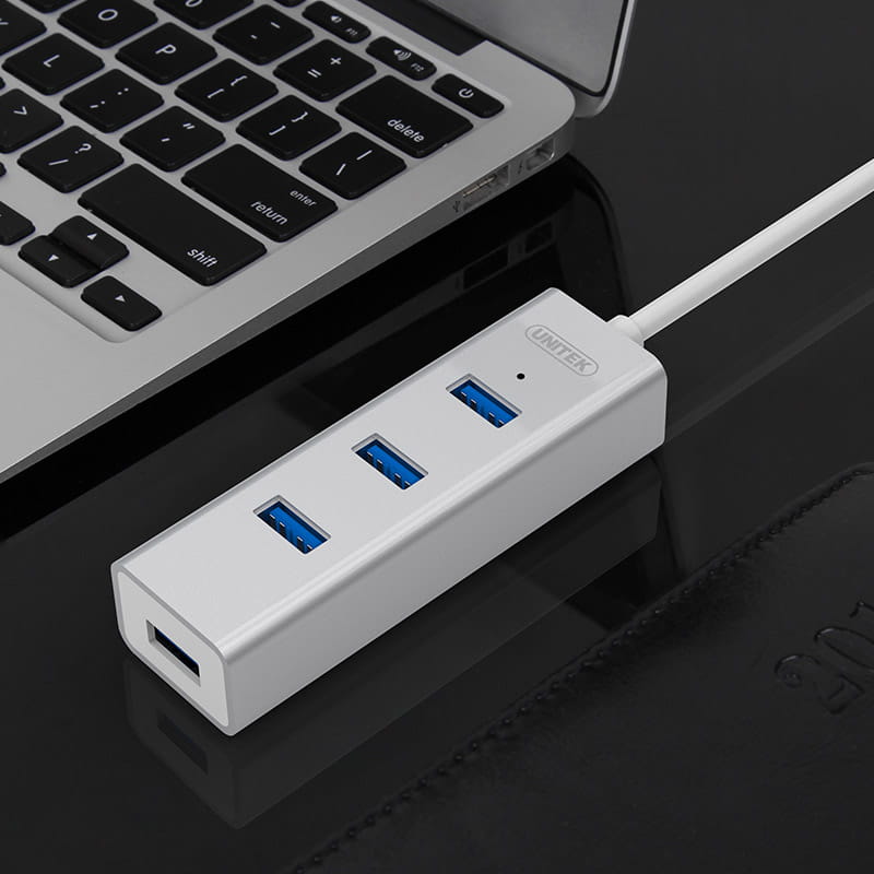 UNITEK HUB USB 3.0 4 porty Y3082B +USBC - Henryx24
