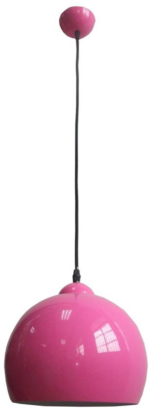 Różowa lampa wisząca sufitowa regulowana do pokoju młodzieżowego STUDENT metal