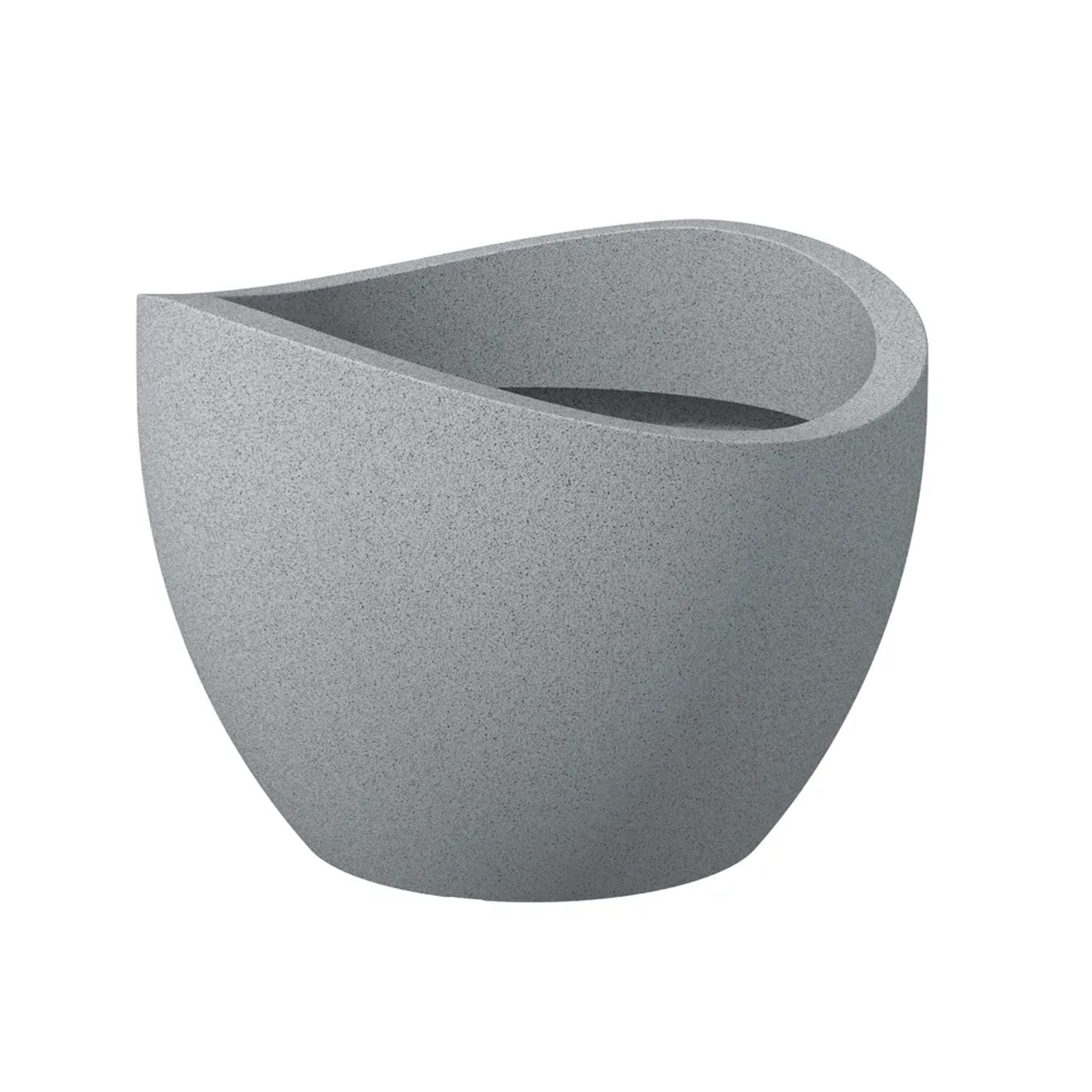 Scheurich Donica WAVE GLOBE szary śr. 50cm