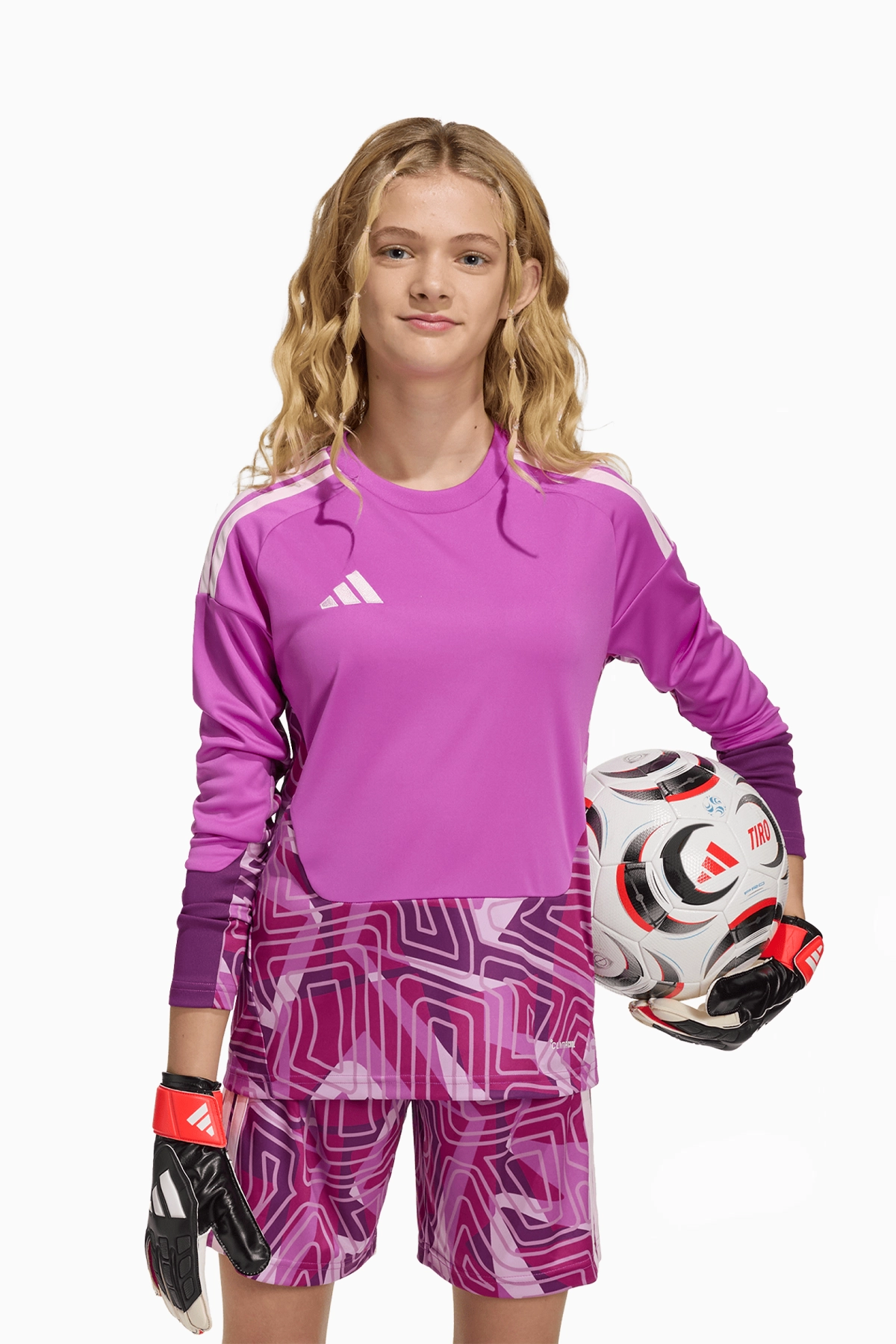 Bluza bramkarska adidas Tiro 26 Competition GK Junior - Różowy