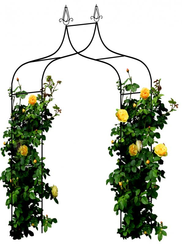 Pergola ogrodowa metalowa czarna Avangarda 240x150x37cm