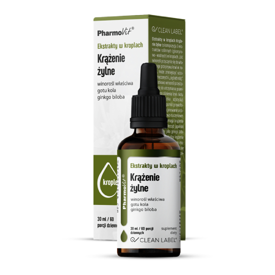 Pharmovit ekstrakty w kroplach krążenie żylne, 30 ml