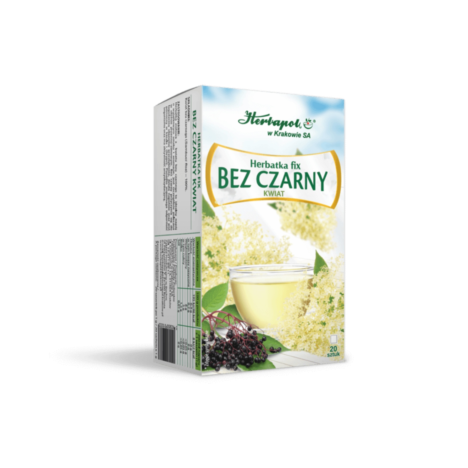 Herbapol kraków herbatka fix, czarny bez, 20 saszetek