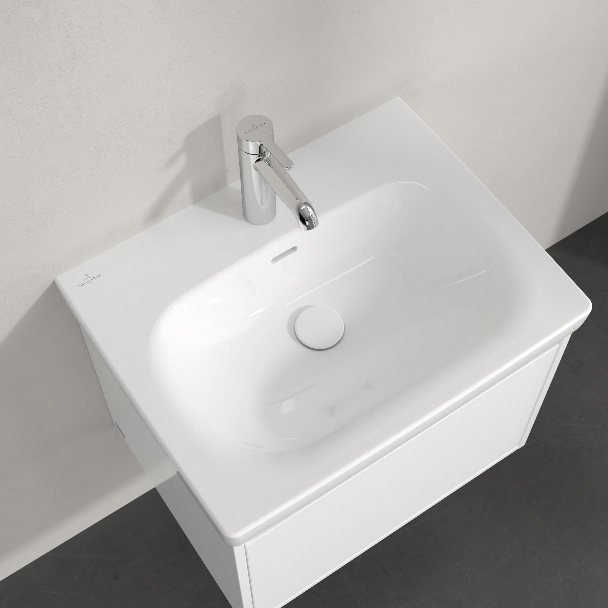 Villeroy & Boch Skyla umywalka 60x46 cm prostokątna meblowa Weiss Alpin 5A516001