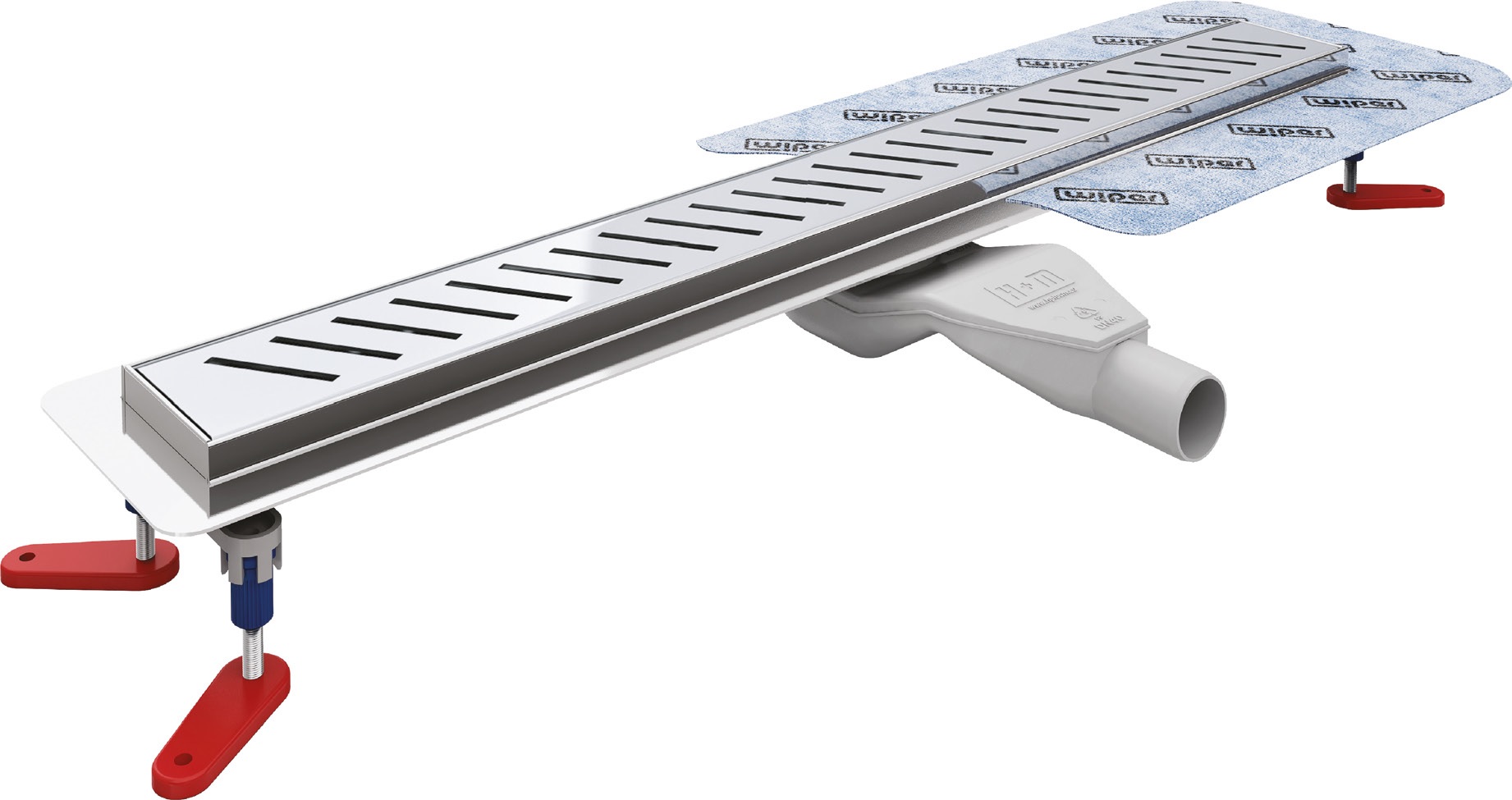 Wiper New Premium odpływ prysznicowy liniowy 90 cm wzór Pure szlif 100.1973.02.090