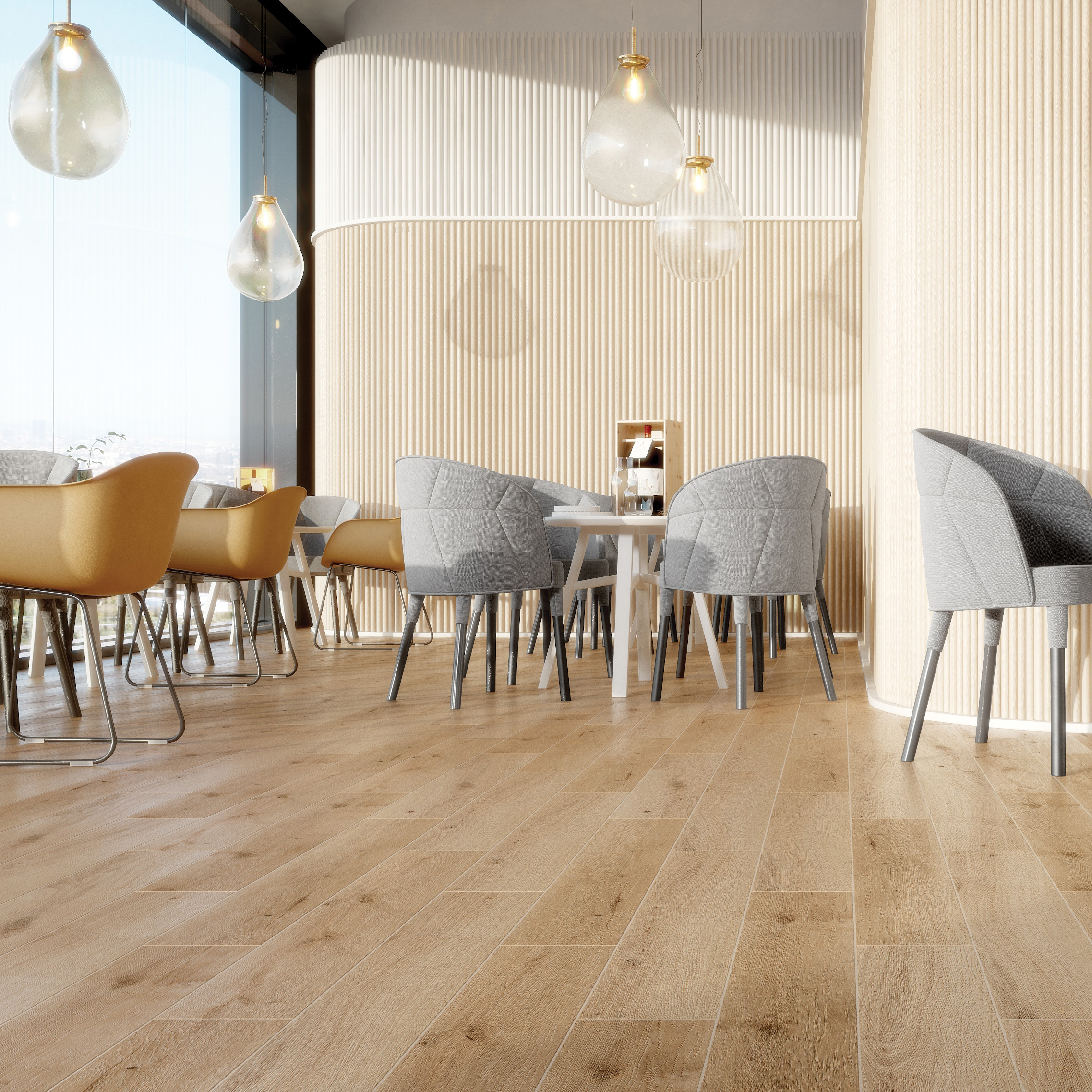 Opoczno Wood Concept Classic Oak beige płytka ścienno-podłogowa 14,7x89 cm STR beżowy mat