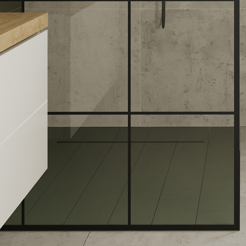 Hagser Iris Slim odpływ prysznicowy liniowy 70 cm ruszt odwracalny czarny mat HGR17000030 - Wysyłka w 24h