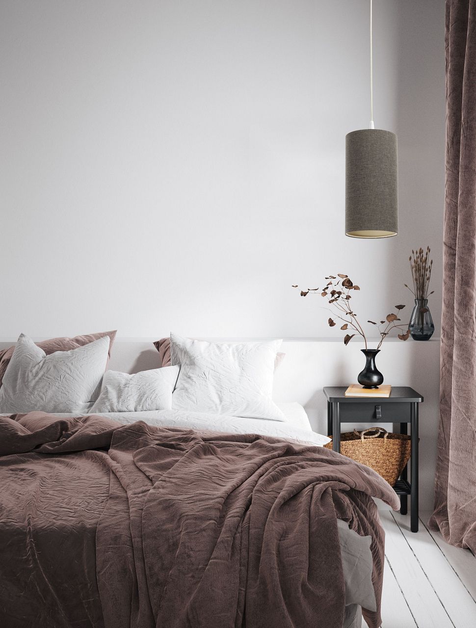 BPS Koncept Boho Ellegant Slim lampa wisząca 1x60 W grafitowa 0T0-012-15W25