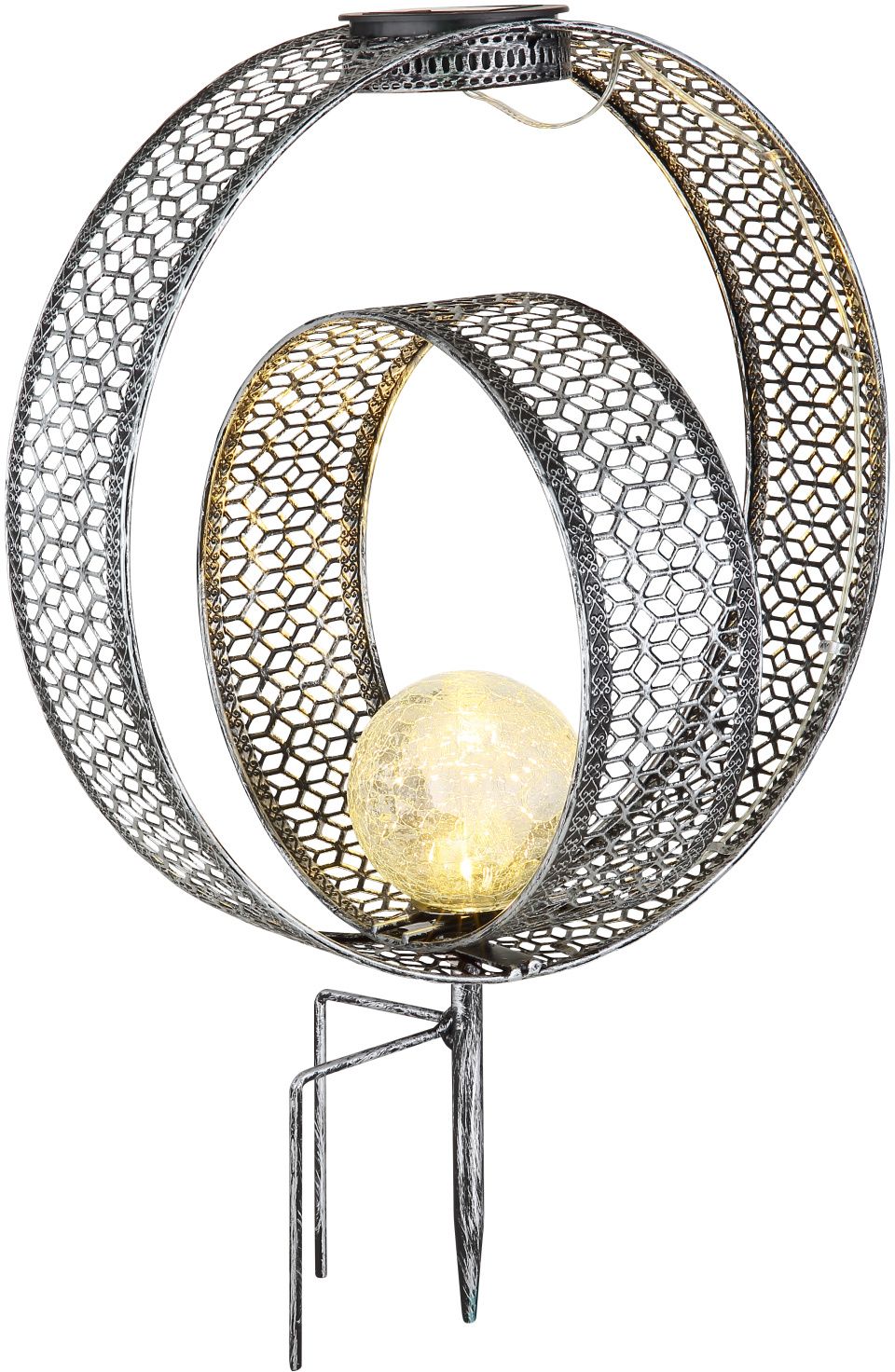 Globo Lighting Solar lampa solarna stojąca 1x0,06 W srebrny 33644