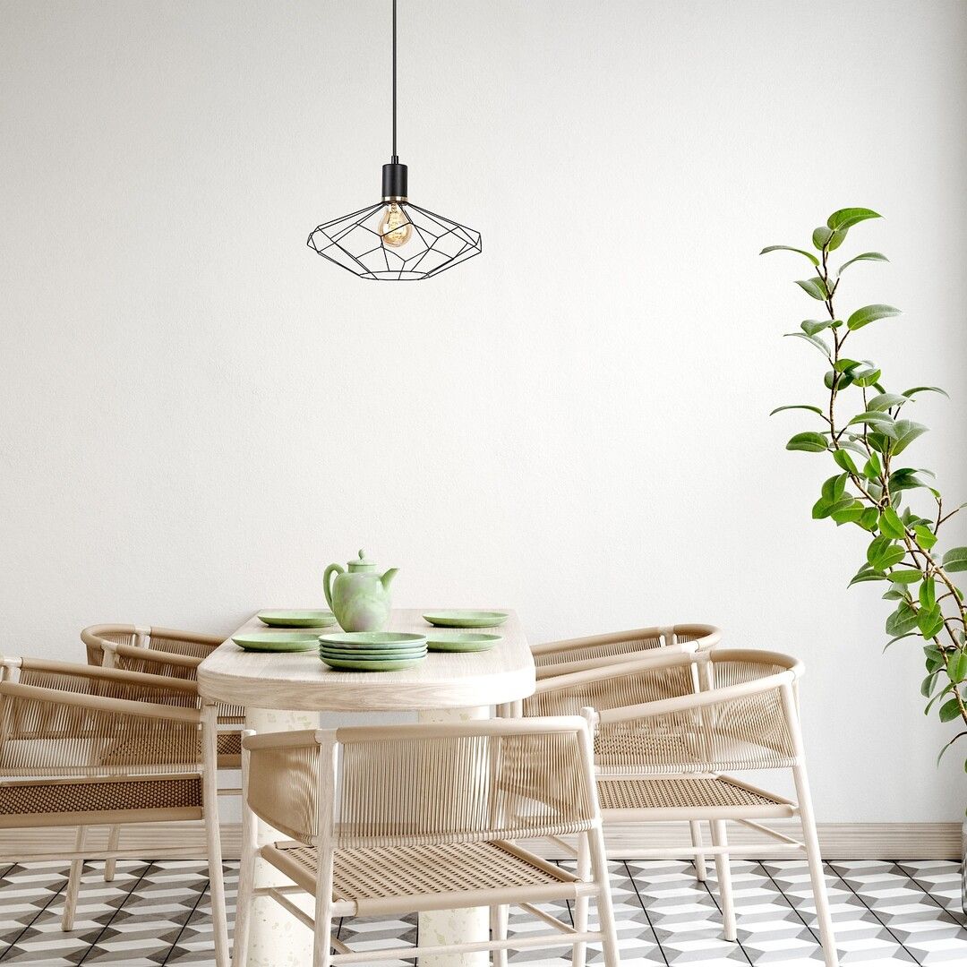 Rabalux Fran lampa wisząca 1x40 W czarna 72241