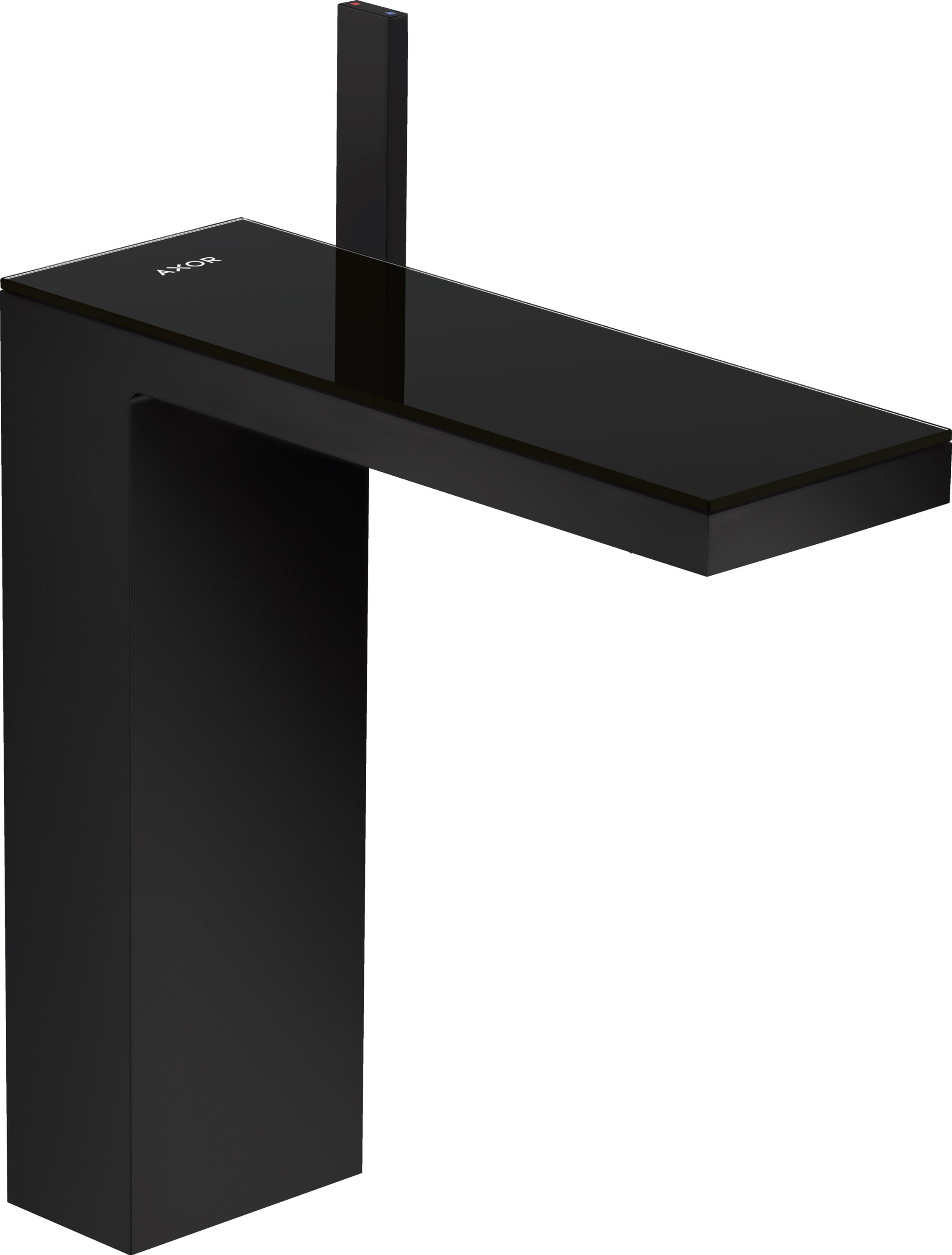 Axor MyEdition EcoSmart bateria umywalkowa stojąca czarny mat/czarne szkło 47020670