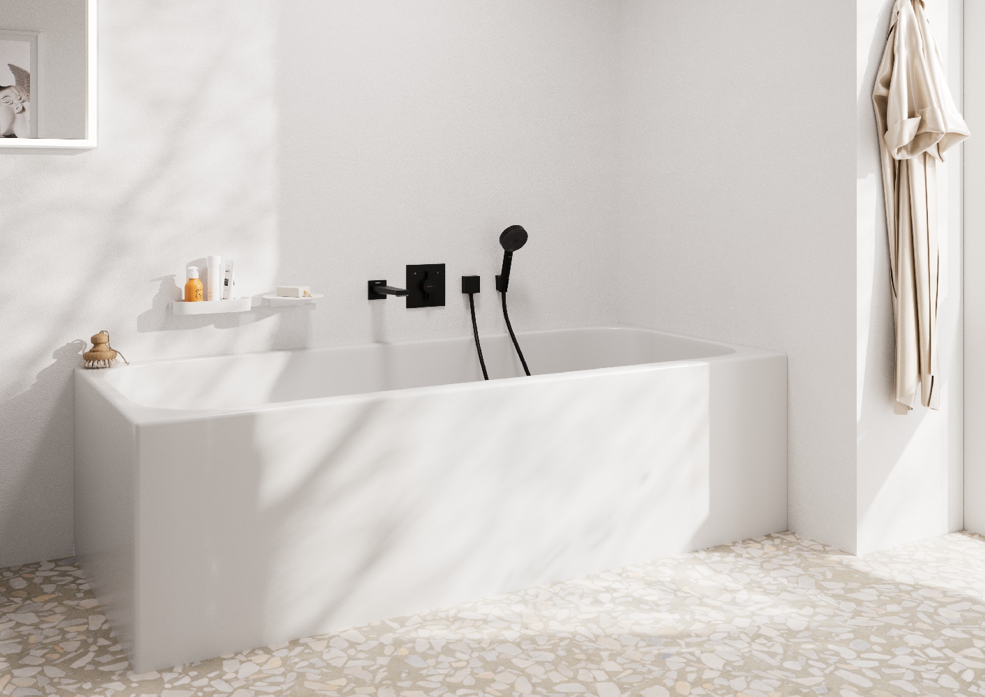 Hansgrohe Tecturis E wylewka wannowa czarny mat 73410670