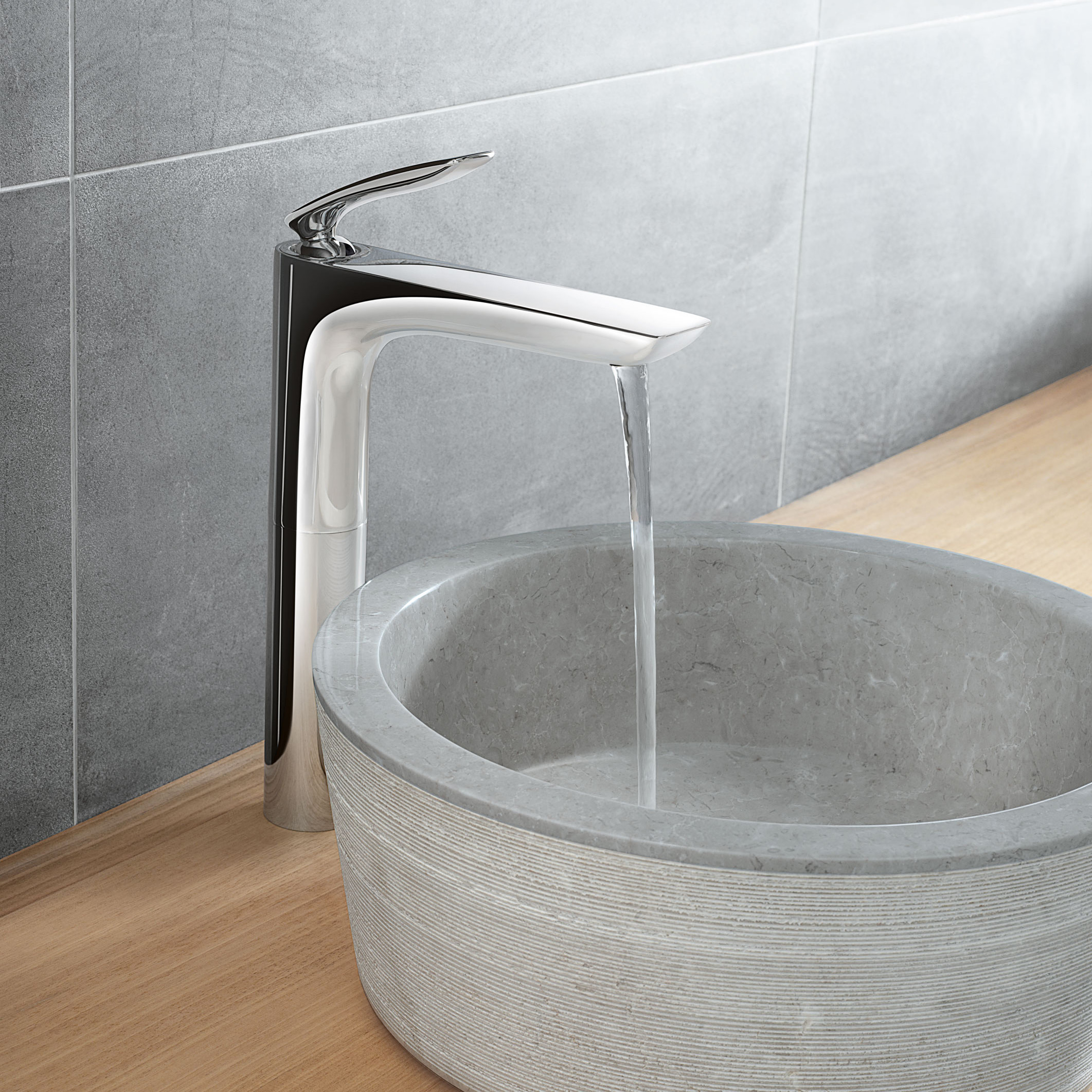 Kludi Balance bateria umywalkowa stojąca wysoka chrom 522980575
