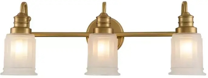 Elstead Lighting Swell kinkiet 3x3 W szczotkowany mosiądz QZ-SWELL3-BB-BATH