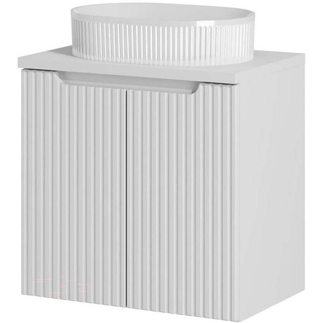 COMAD Zestaw mebli NOVA WHITE szafka z drzwiami z blatem 60 cm, umywa