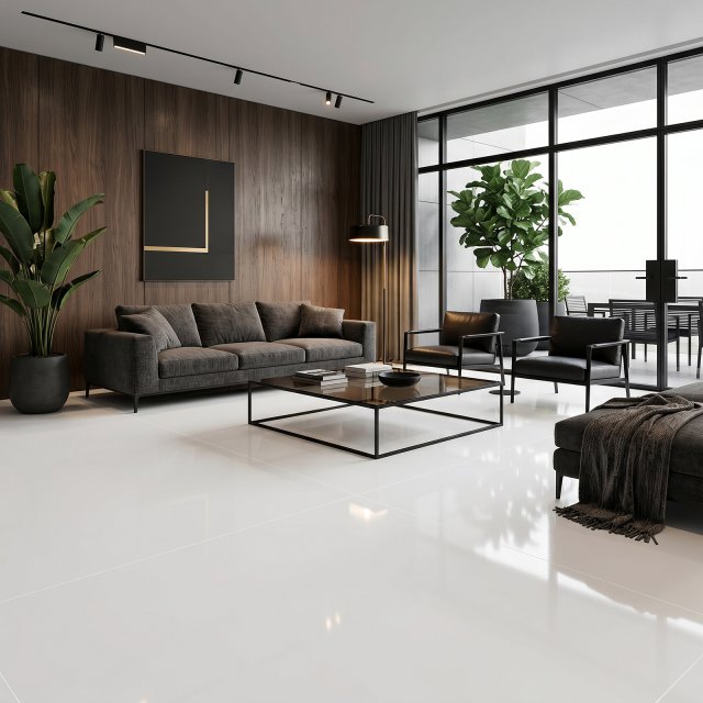 Gres szkliwiony Livi DIAMOND COLLECTION WHITE polished 120x120 gat. I