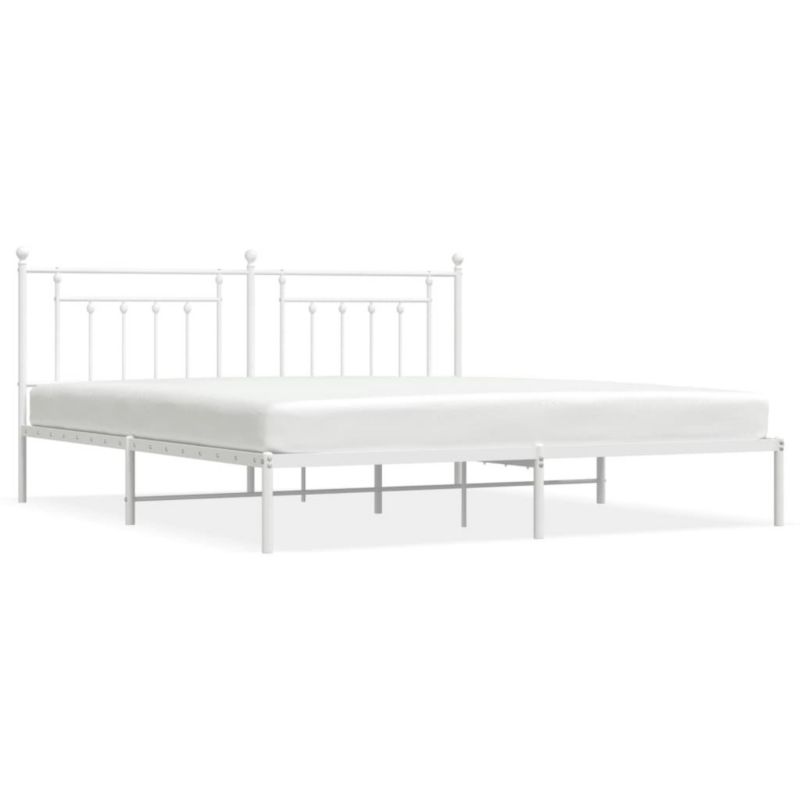 Łóżko metalowe WaszeMeble 200x200 cm biała WM-353593 1 szt.