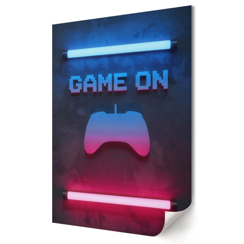 Plakat Wallfluent Format A4 Game on neony Studio Bright Room 1 szt.