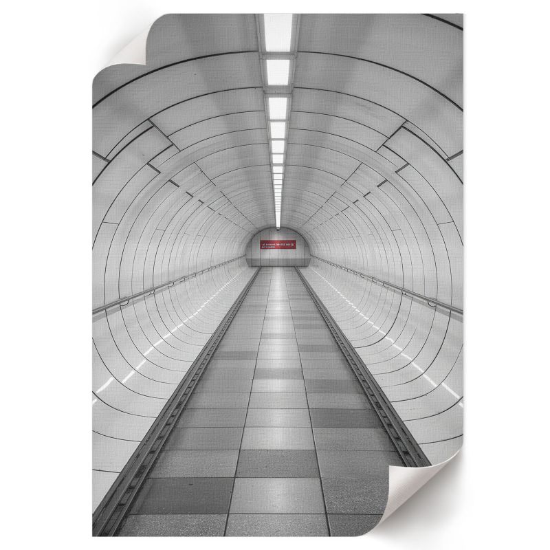 Plakat Dekoracyjny ArtPrintCave 29,7x42 cm Tunel futurystyczny OvoArt 1 szt.
