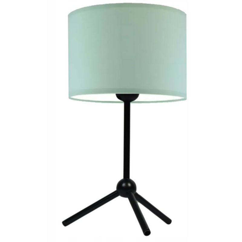 Lampka Nocna Volta Light Factory Fossa Abażur Czarny/Miętowy 1xE27 1szt.