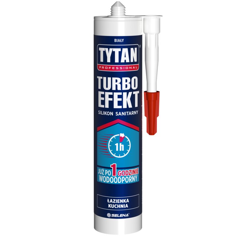 Silikon sanitarny Tytan Turbo Efekt 280 ml biały