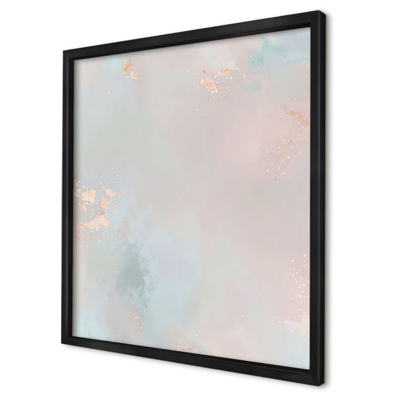 Tablica magnetyczna dekoracyjna Wallfluent 50x50 Pastelowy harmonia w czarnej ramie 1szt