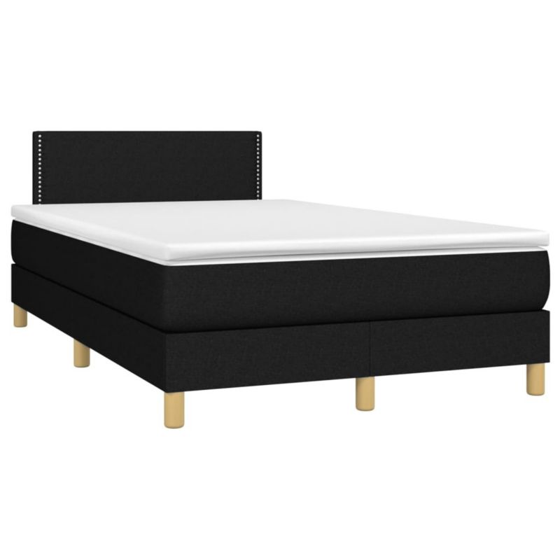 Łóżko kontynentalne WaszeMeble 120x200 cm czarne WM-3133623 1 szt.