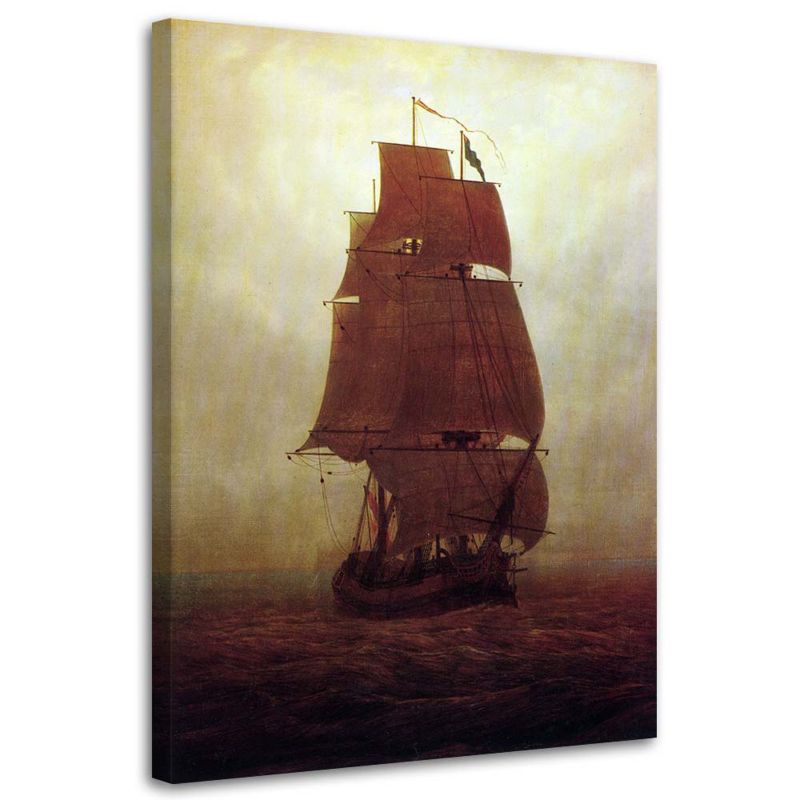 Obraz na płótnie Feeby Żaglowiec - C. D. Friedrich reprodukcja 70x100cm 1szt