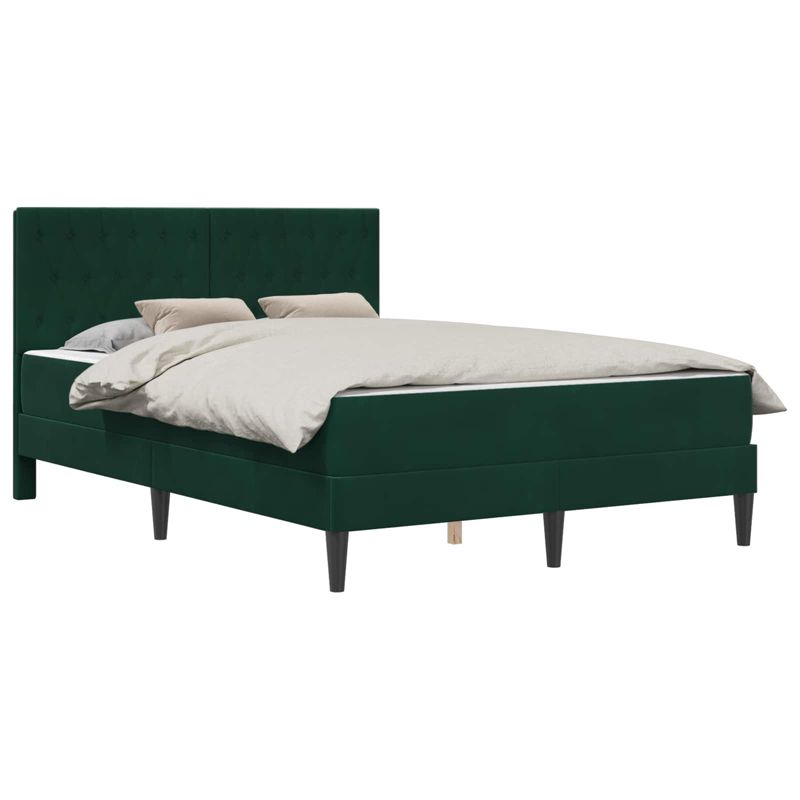 Łóżko Kontynentalne WaszeMeble z Materacem 120x200 cm Zielone WM-3415044 1 szt.