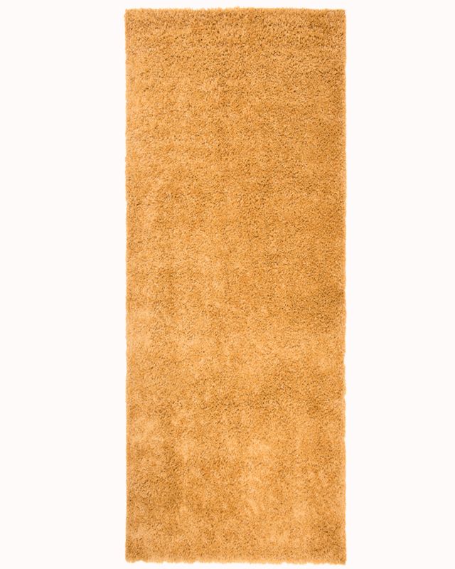 Chodnik do przedpokoju, korytarza 100x150cm Unito Giallo Mazovia - Shaggy, puszysty, wysokie runo, żółty, 1szt.