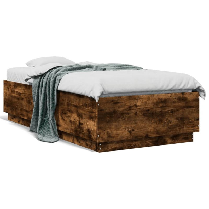 Łóżko drewniane WaszeMeble 90x190 cm brązowe WM-3209664 1 szt.