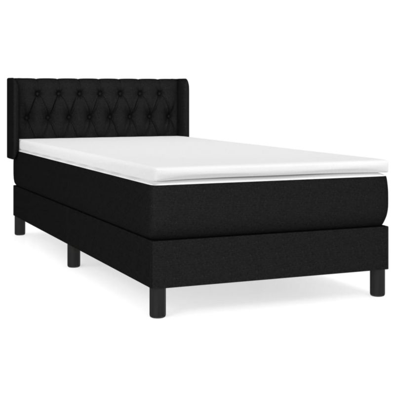 Łóżko z materacem WaszeMeble 90x200 cm czarny WM-3129923 1 szt.