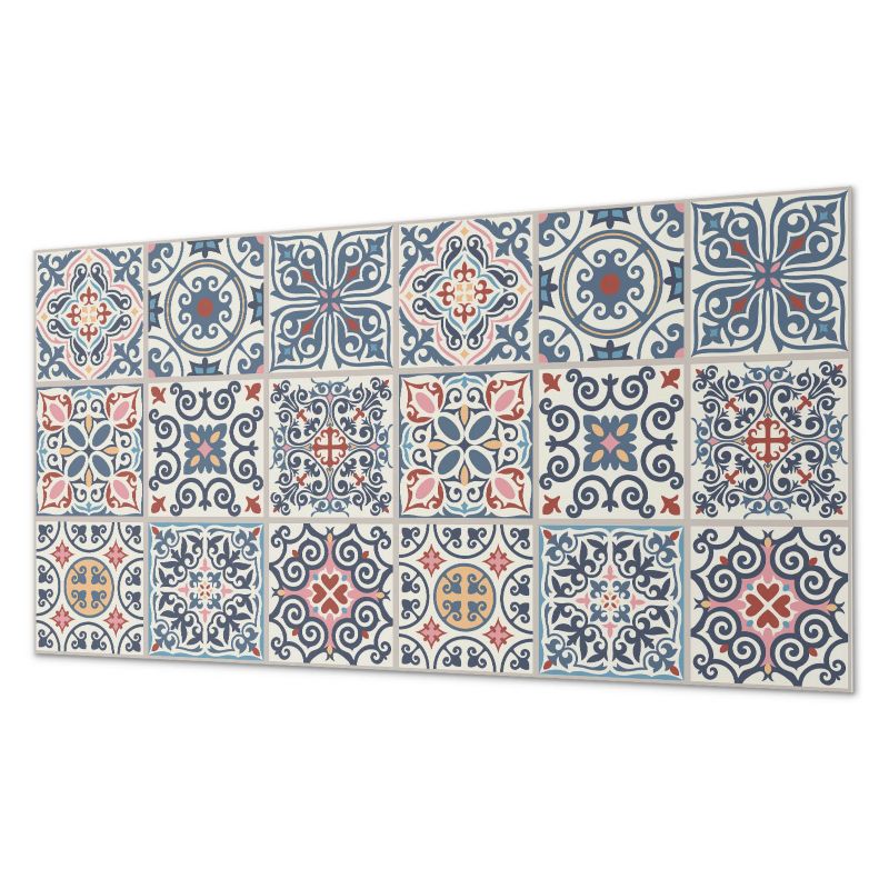 Paczka Kafelków Winylowych PCV ArtPrintCave 40x20 cm Wzory w stylu mozaiki 10 szt.