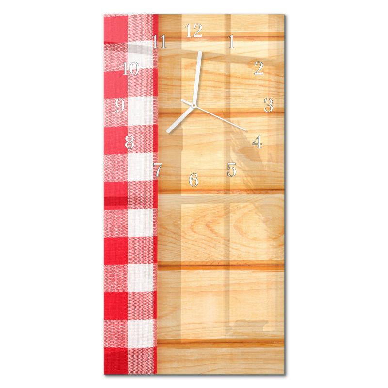 Zegar Ścienny Kuchenny Tulup 30x60 cm z Białymi Wskazówkami Tabela 1 szt.