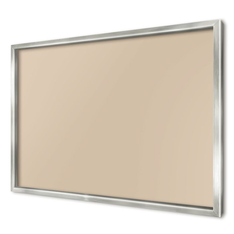 Tablica magnetyczna dekoracyjna Wallfluent 60x40 Beżowy pomarańcz w srebrnej ramie 1szt