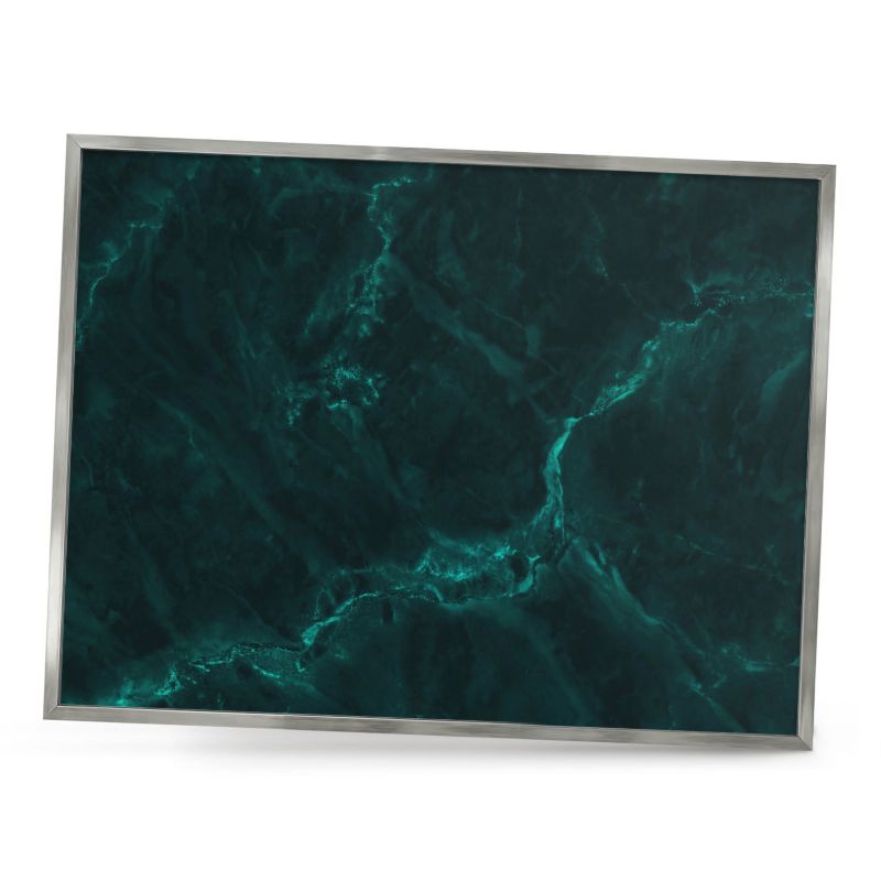 Tablica magnetyczna ozdobna ArtPrintCave 80x60 Zielona głębia w srebrnej ramie 1szt