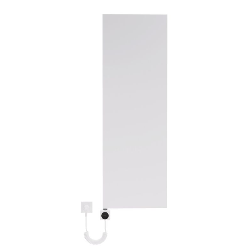Grzejnik elektryczny łazienkowy Luxrad V-line elektro 150x50 biały grzałka Premio 600W 1 szt