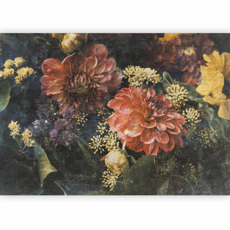 Fototapeta flizelinowa Artgeist 170 g/m2 wodoodporna Kwiaty szara 400x280 (8 części) 10121aa rolka 1 szt