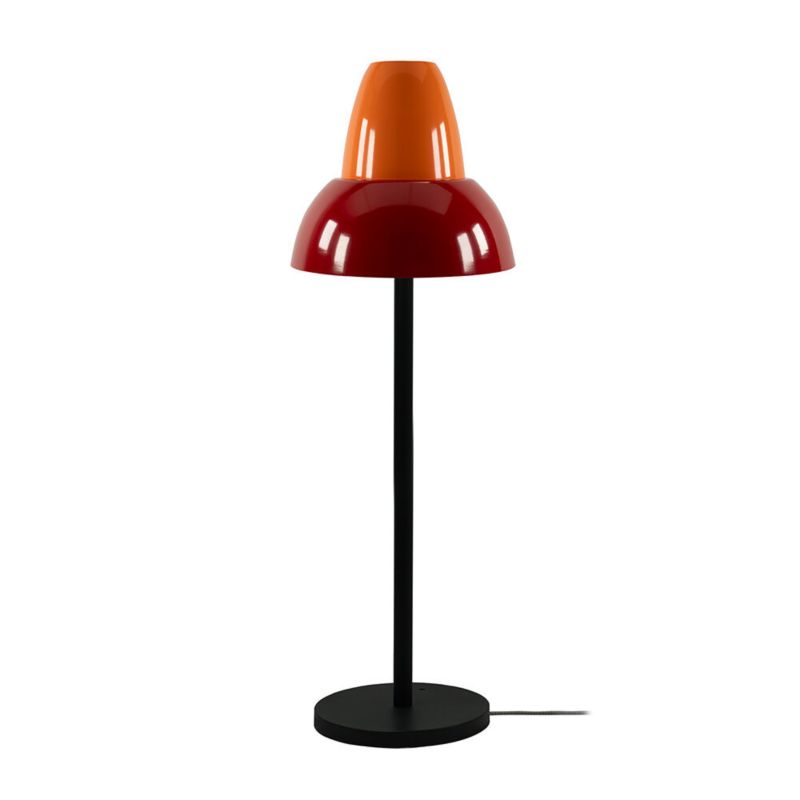 Lampa podłogowa ILUMI Merita czerwony E27 1 źródło światła kolor czerwony pomarańczowy wys. 132 cm 1 szt.